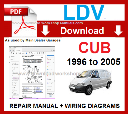 LDV Cub Workshop Service Repair Manual